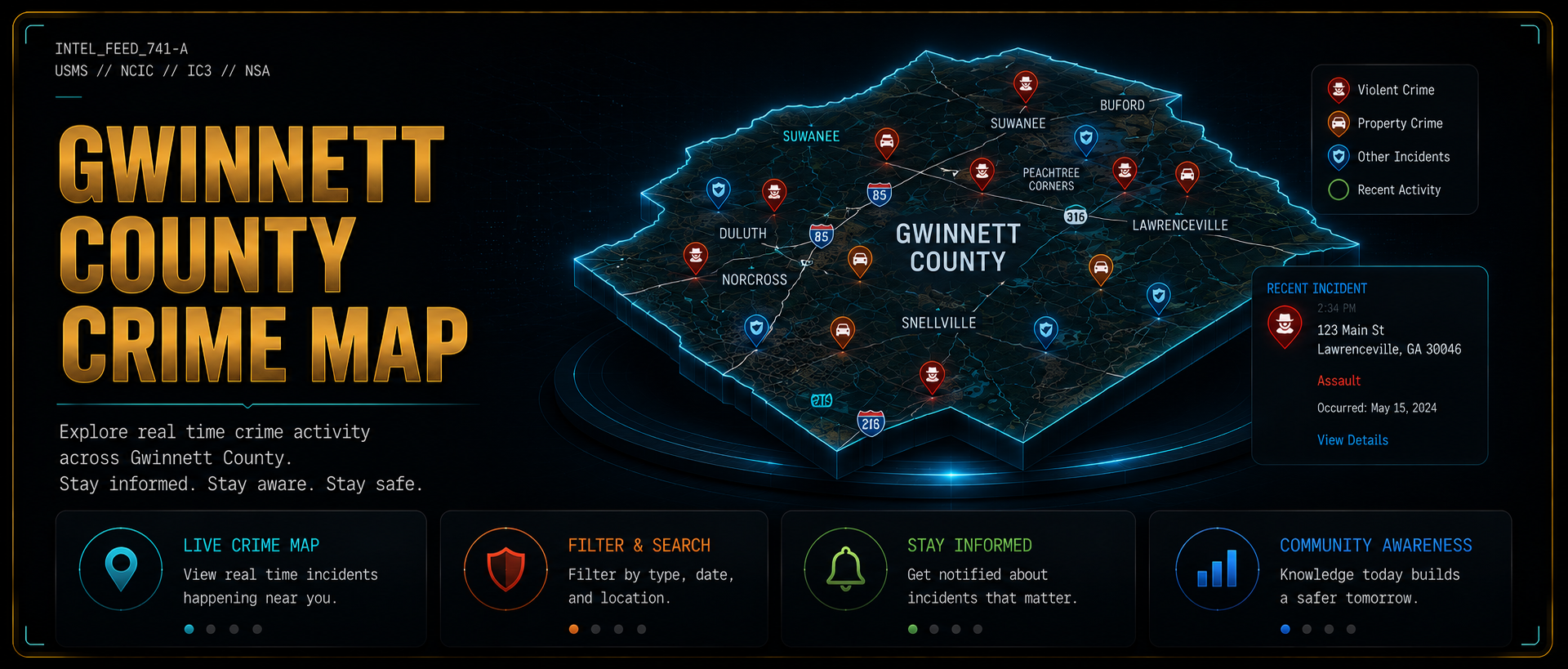 Gwinnett County Crime Map